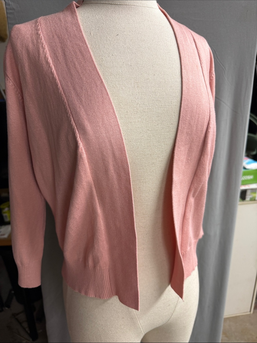 Cielo Soft Pink Open-Front Cardigan. Never worn